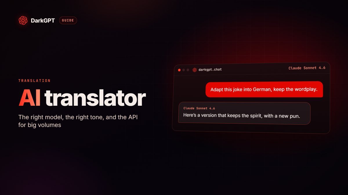 AI translator: which model to pick for natural translations