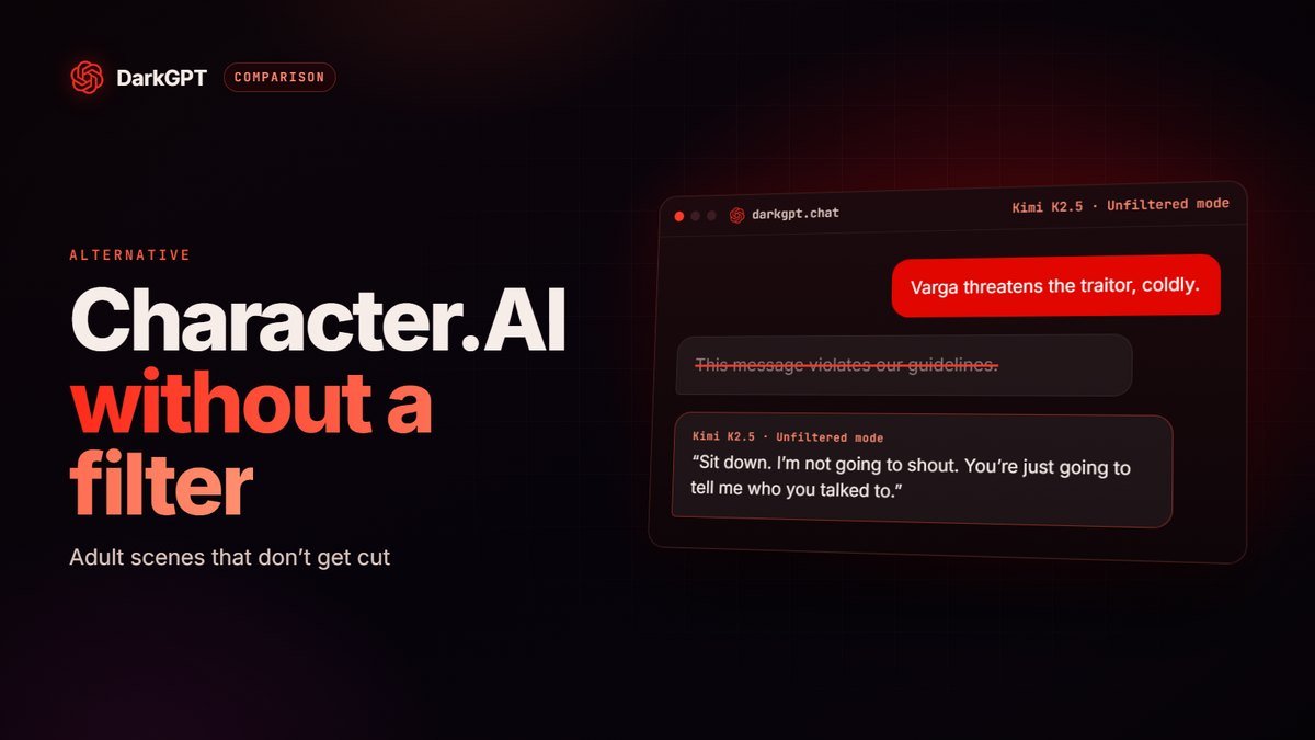 Character.AI Alternative Without a Filter: What DarkGPT Does Differently