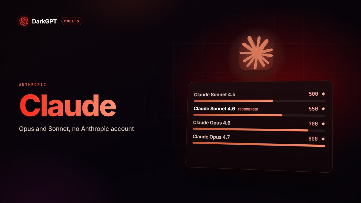 How to Use Claude Opus and Claude Sonnet on DarkGPT