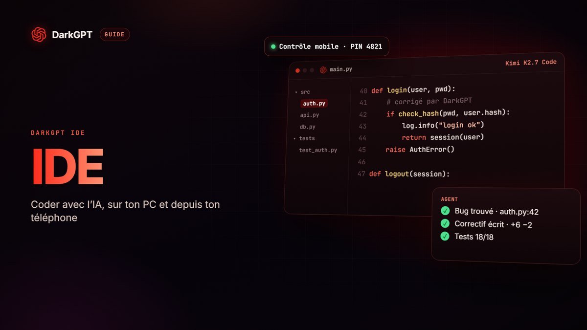 DarkGPT IDE : le guide complet pour coder avec l’IA