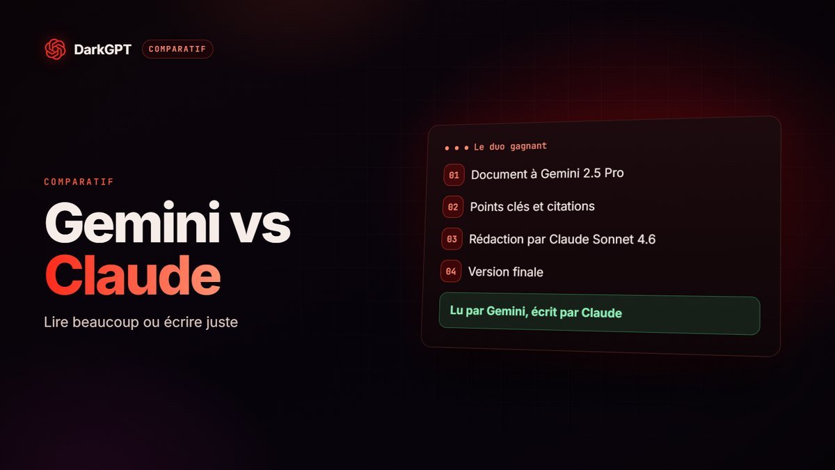 Gemini vs Claude : longs documents et images ou écriture et code ?
