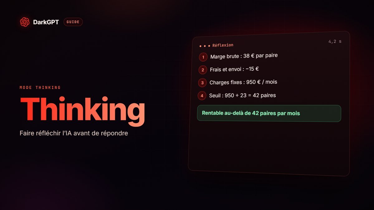 Le mode Thinking : quand faire réfléchir l’IA avant de répondre