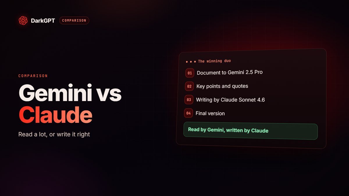 Gemini vs Claude: long documents and images, or writing and code?